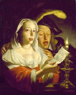 Jan Vermeer van Utrecht Singing Couple Germany oil painting art
